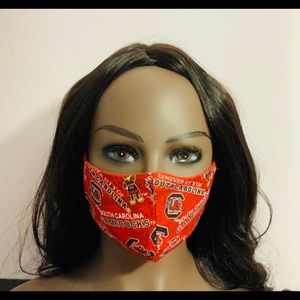 NEW! Handmade South Carolina Gamecock  Face Mask